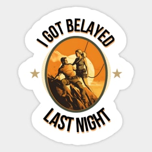 Rock Climbing Sticker